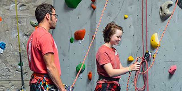 kids rock climbing